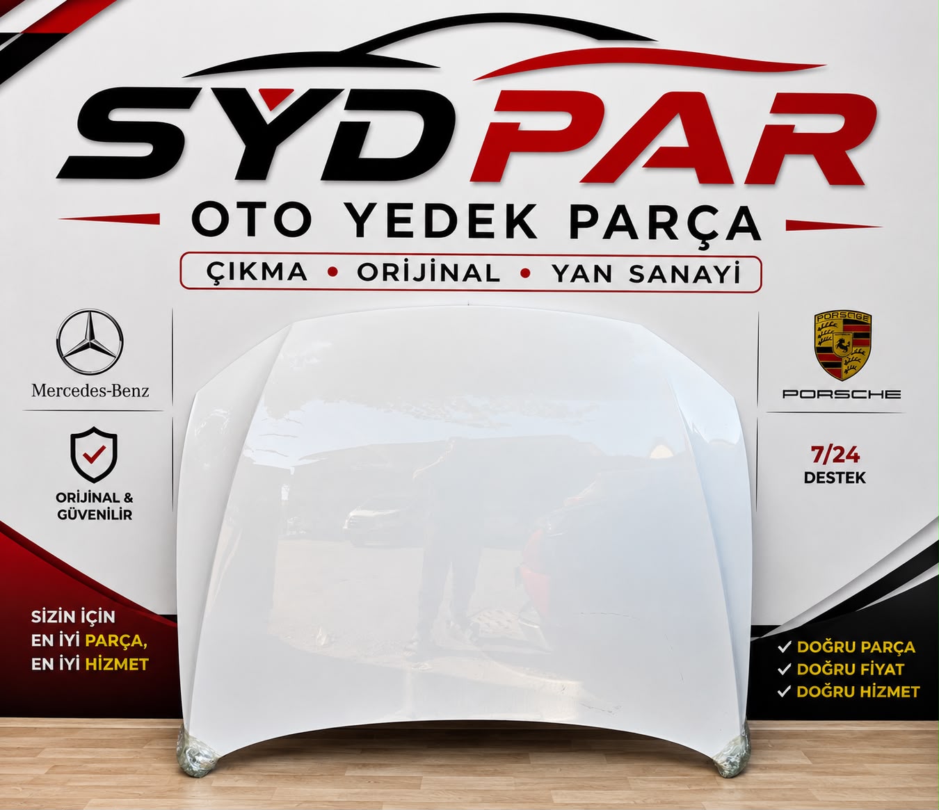 VOLKSWAGEN B8 ORİJİNAL ÇIKMA KAPUT BEYAZ