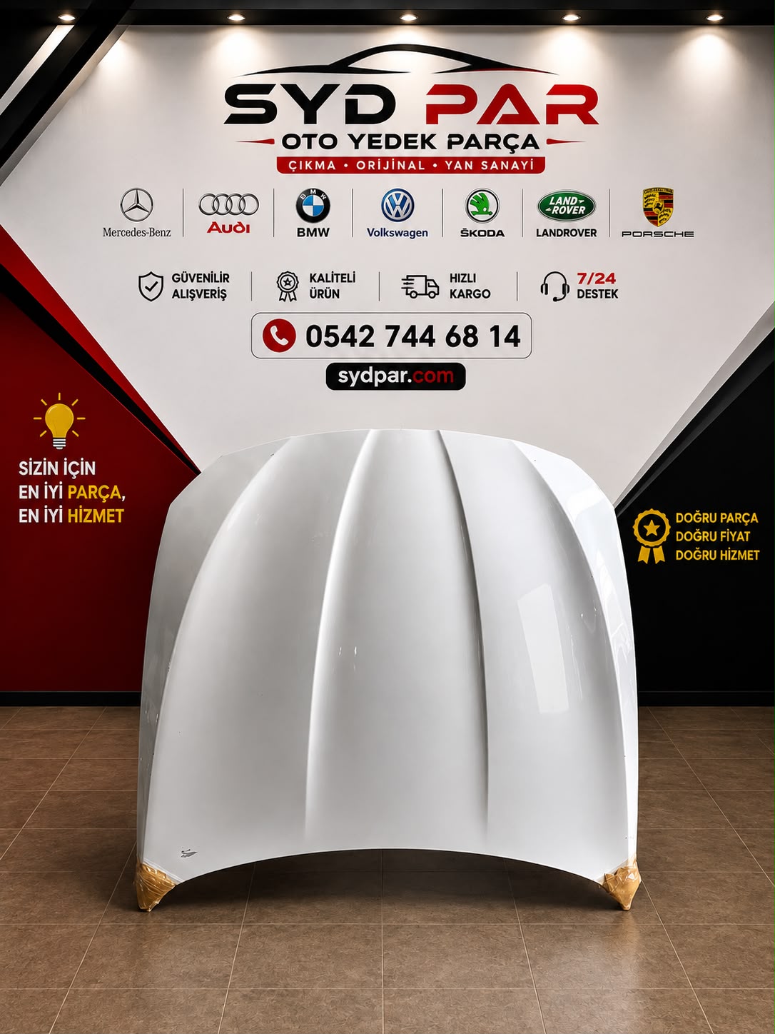 BMW F10 ORİJİNAL ÇIKMA KAPUT BEYAZ 1